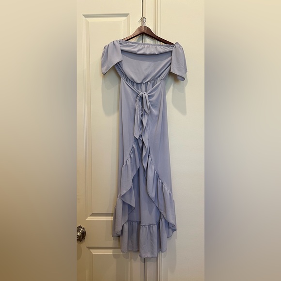 NWT Tyche off the shoulder high low romper - Picture 4 of 9